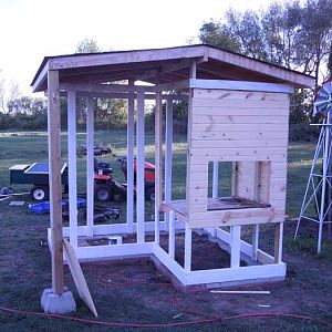 This side is where the nesting box will be built.