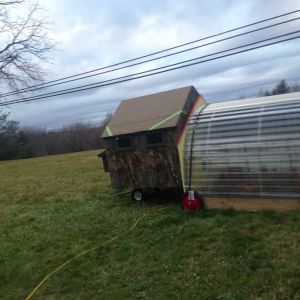 Winter coop connected run.