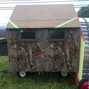 Winter coop front view.