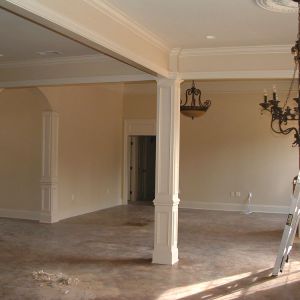 Trim job in a custom home.
