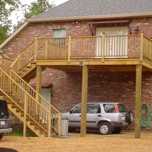 Second story deck we built.