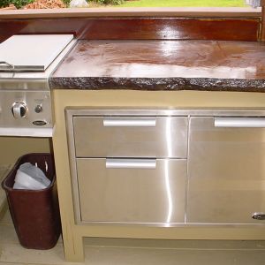 More of the outdoor kitchen.