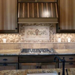 After we installed it. We did all the tile/stone installation on this new construction house.