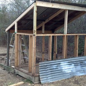 Used some tin for the back