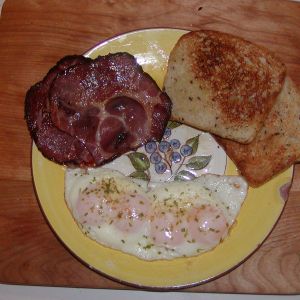2 double yolk Ancona eggs as Breakfast