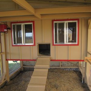 This is the coop we built for my girls last year, it also has a run 12 x 8, it has a metal roof