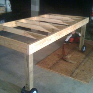 4x8 base frame with wheels