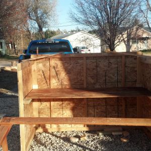 This was the start of what would be my first chicken coop o had ever built