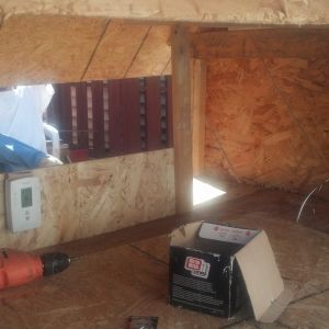 Another view of the inside of the coop