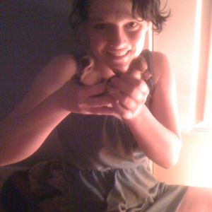 Me and My new Magpie Ducks Fantom and Maggie