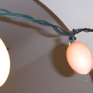 egg lights, homemade