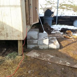 Finished steps used landscaping block glue to hold together.