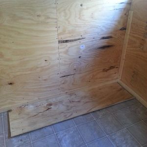 This pic shows the amount of light in the coop when the "people door" is shut.