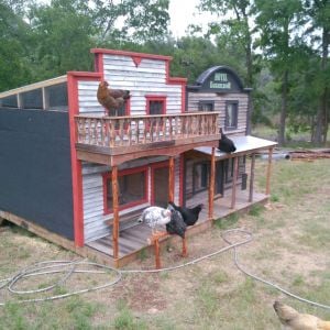 Saloon almost finished.  Just needs the doors and the sign.