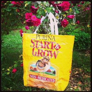 Feed bag tote bag $7