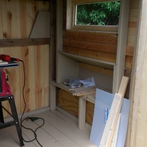 Still working on the inside.