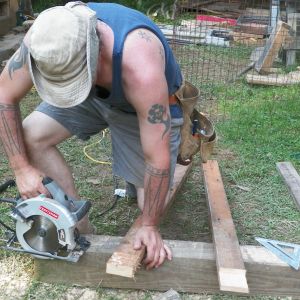 Be firmly braced, and wear glasses always. The method produces a LOT of sawdust and chips.