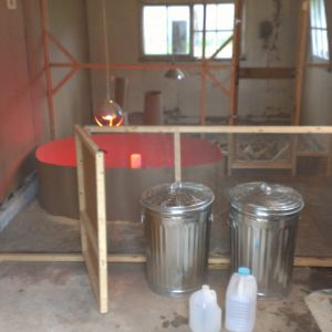 The coop split for 2 ages