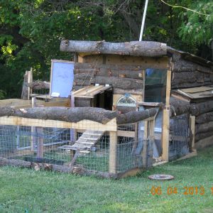 My chicky log cabin.