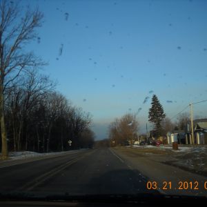 Just up the road.