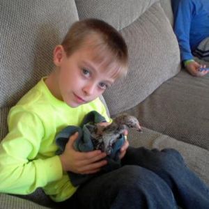 Trevor and "Fuzzy Feet"