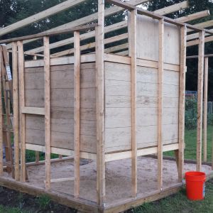 Chicken house starting to take shape