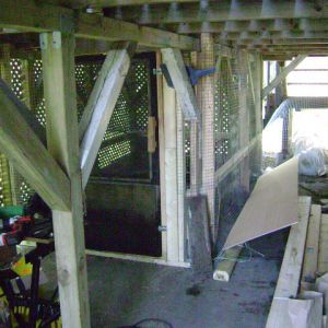 the deck is 7 feet off the ground