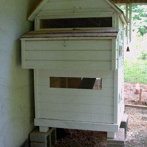 The back of the expanded coop.