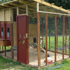 Still have a few minor things to complete and will work on them through the fall. one problem already is the nest box lid is curling from the high temps and humidity will need to replace it with a lid less affected by the elements.