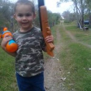 cheyenne went hunting with daddy and papa...
