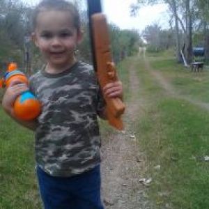 cheyenne went hunting with daddy and papa...