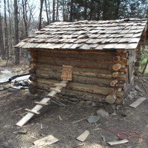 The coop prior to the addition of the run