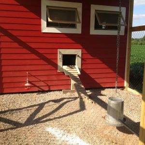 South elevation. Covered area of run 14' x 14'