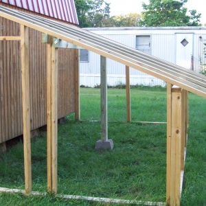 Chicken run under construction