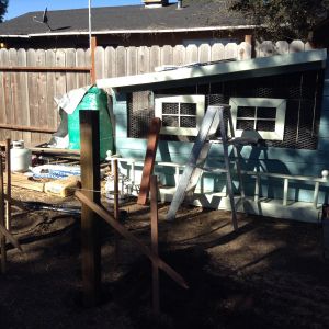 Posts are in... That's an interesting story. only need 2 holes for the posts why does one of them have to be right smack dab where someone buried their dog 20 years ago???