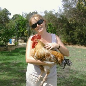 My Wee boy Phoenix, just about to oil his feet