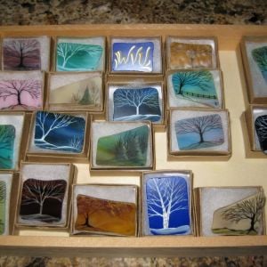 *
stained glass pins