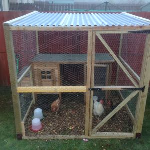 My newly finished coop and small run.