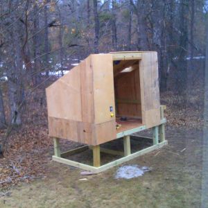 All moved into the boyfriends property and sheeted in plywood!