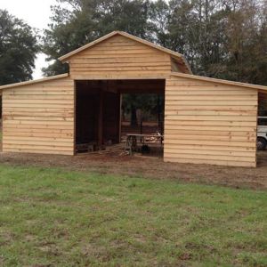*
my new donkey barn