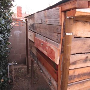 Backside of our coop