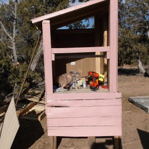 Well the OOPS paint is titty pink. I wanted to paint the raw wood before covering it with screen or glass.