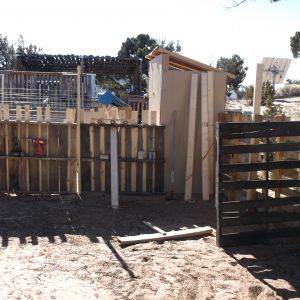I started adding panels for the coop area. 1/5/14