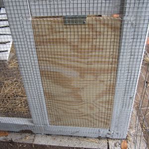 Run access door from the outside