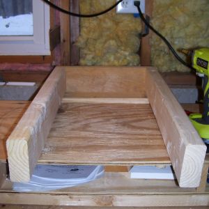 grass box for chickens.