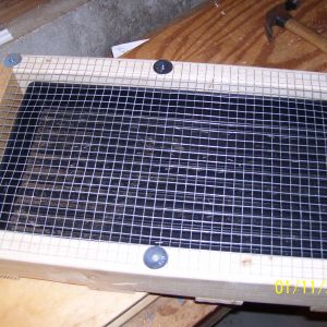 screw 1/2 inch hardware cloth over the top