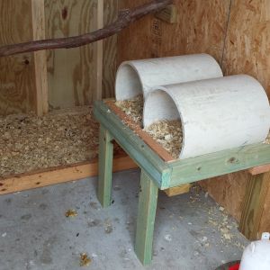 PVC nesting boxes