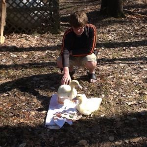 Anthony with Biggy & Smalls