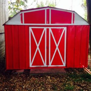 shed painted!