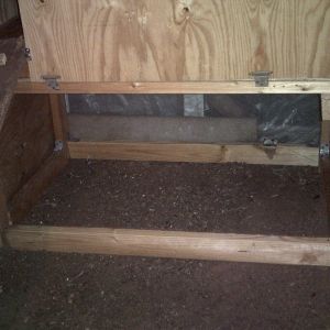 Bottom brooder area under constuction